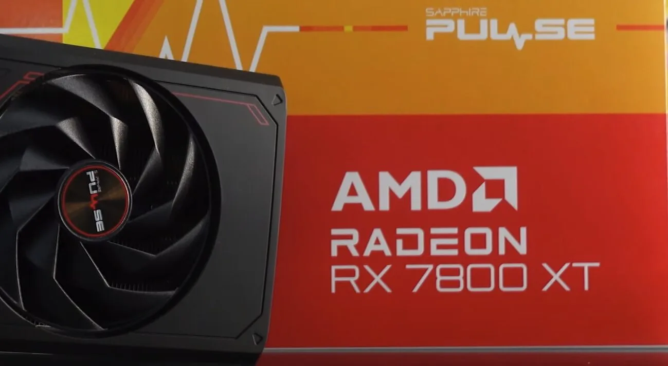 AMD RX 7800 XT - Under PC